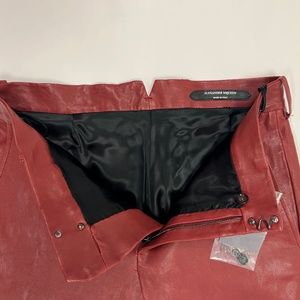 Alexander McQueen lamb skin leather pants